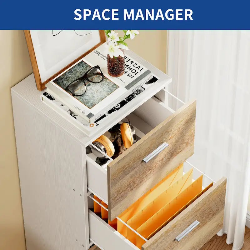 Moasis 51H 4 Drawers File Cabinet Lockable Vertical Storage Cabinet for Home Office