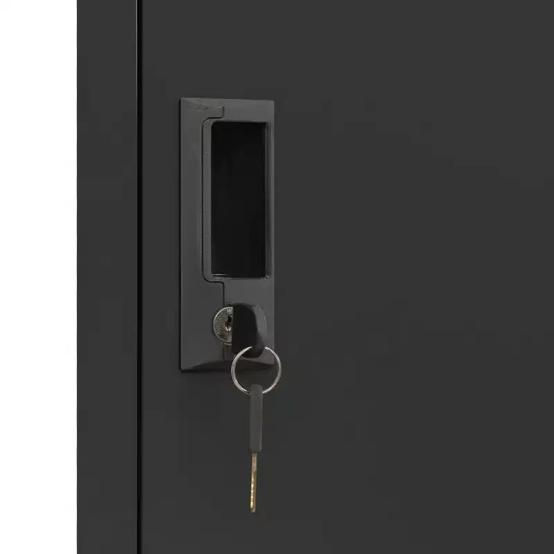 Armoire de vestiaire en acier anthracite à 6 portes, multi-utilisateurs