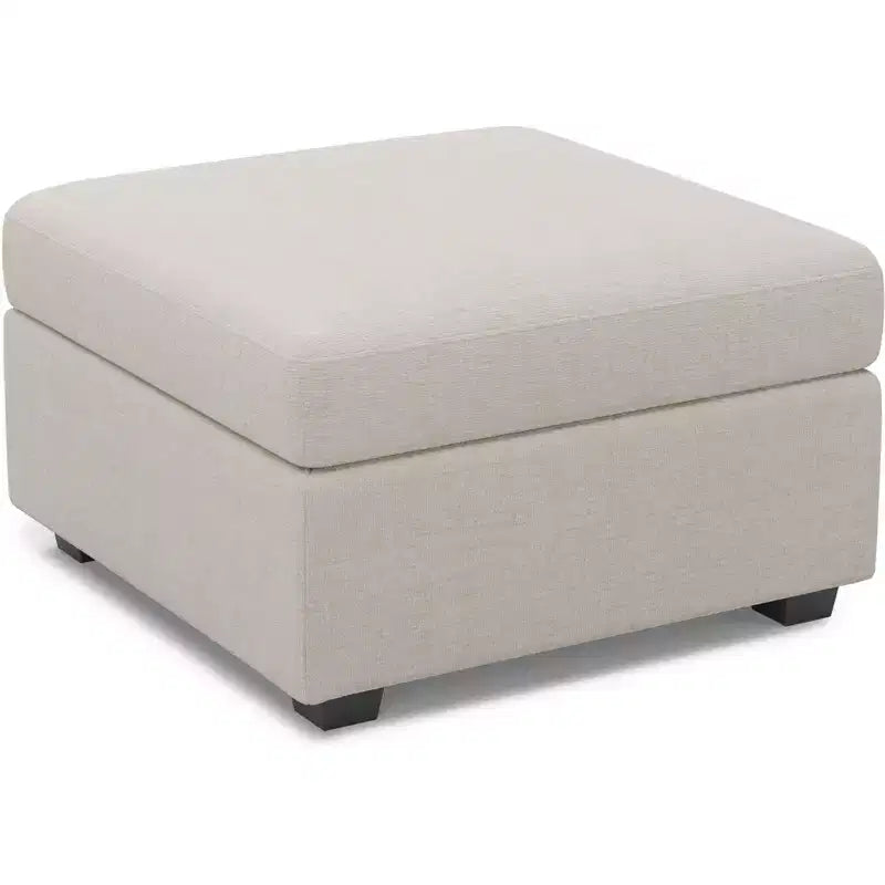 Belffin Chenille Ottoman Module - Modular Storage Footrest with Skin-Friendly Fabric & Quick-Install Design