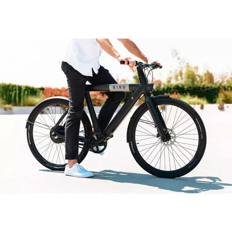 Bird Adult A Frame 28 Step Over Electric Hybrid Bike - Black: Aluminum Frame, 20 mph Max Speed