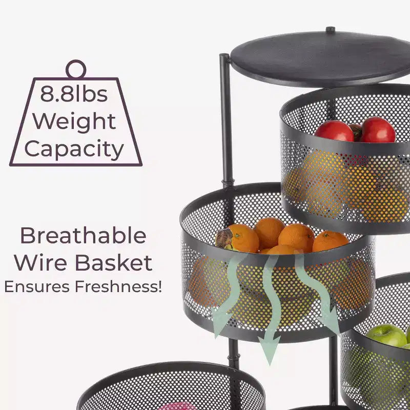 5 Tier Circle Storage