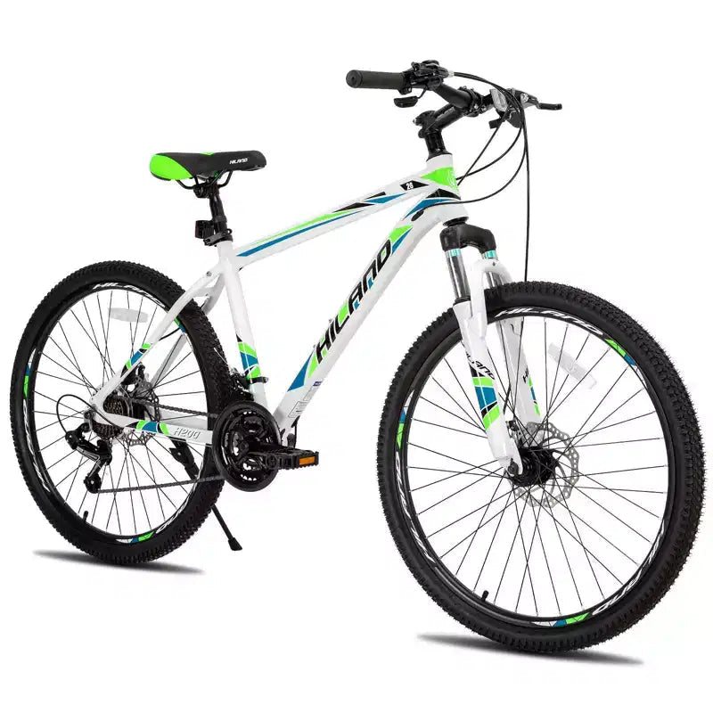 HILAND 26 Mountain Bike for Men Women, 3/6/Multi-Spokes Wheel, 18 Speeds