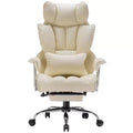 Efomao Ergonomic Desk Office Chair 400LBS, Big and Tall PU Leather Computer Chair, Executive Desk Chair with Footrest and Lumbar Support