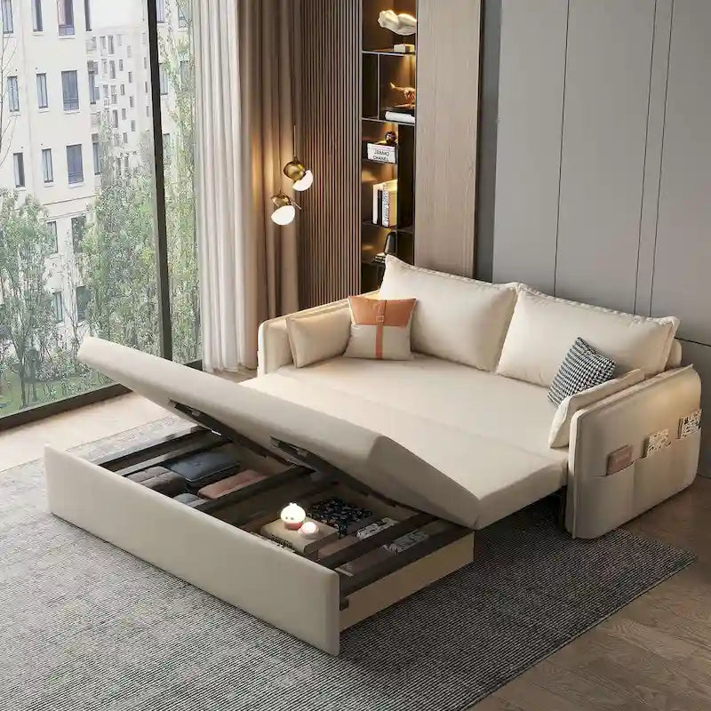 JASIWAY Convertible Sleeper Sofa Bed with Storage