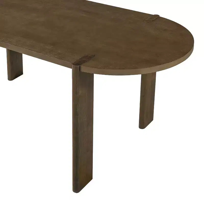7pcs Oval Dining Table Set Dining Set for 6, 71 Large Family Kitchen Table Set with 6 Padded Dining Chairs, Walnut - Christopher Knight Home