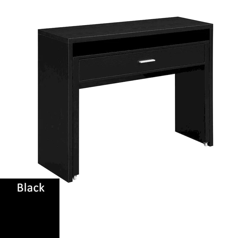 Convenience Concepts Newport JB Console/Sliding Desk with Drawer and Riser
