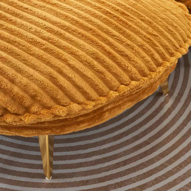 Modern Accent Chair with Ottoman, Upholstered Oversized Single Sofa Couch, Deep Seat Lounge Chair with Footrest for Bedroom Living Room Office
