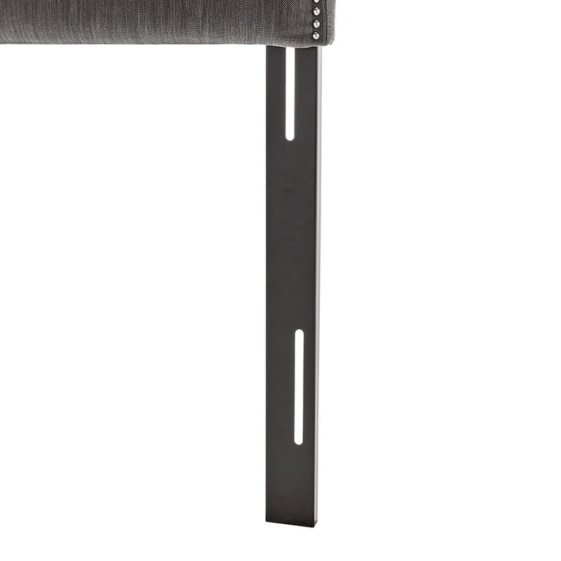 Tête de lit capitonnée en tissu réglable Grand lit/Très grand lit
