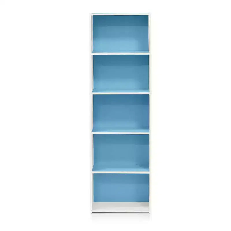 Furinno 5-Cube Reversible Bookcase Open Shelf Dispaly Rack Horizontal Vertical