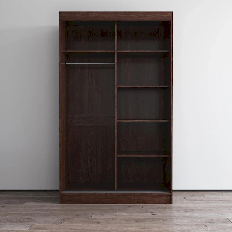 Armoire Aria 2 portes au fini lustré moderne
