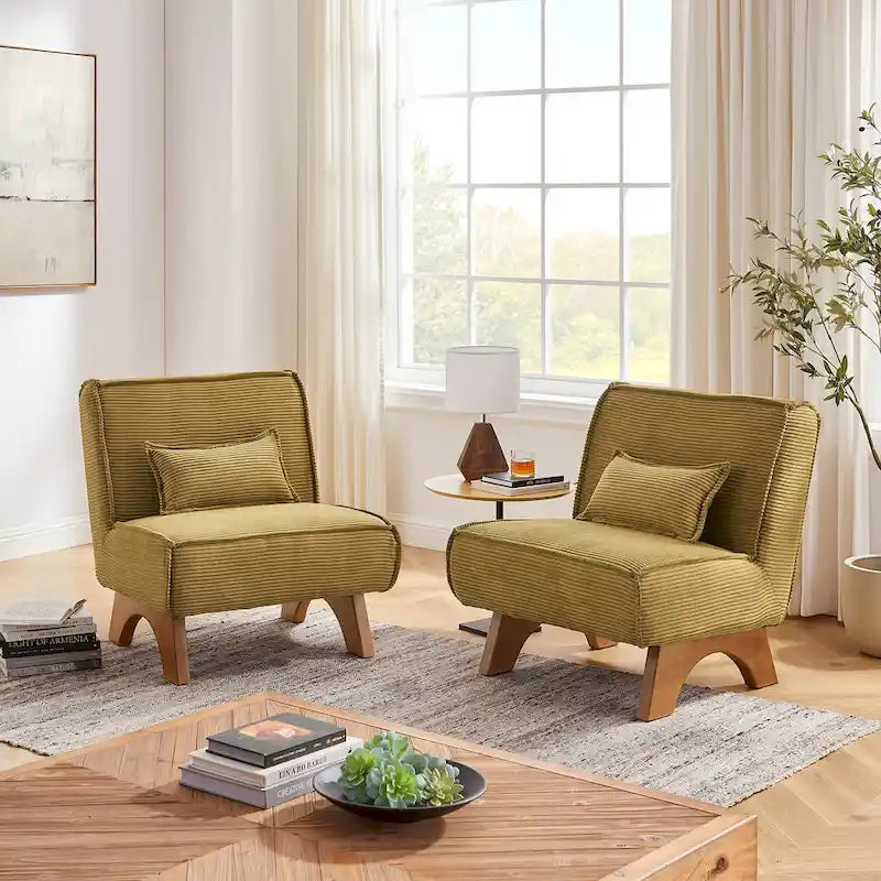 Lot de 2 fauteuils d'appoint en polyester Art Leon