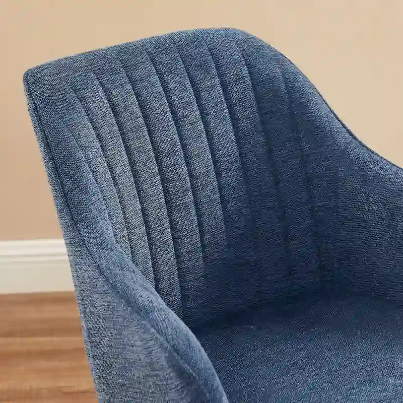 Fauteuil de bureau moderne pivotant avec pieds en bois