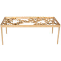 Antique Gold Leaf Coffee Table 48W x 24D x 18H