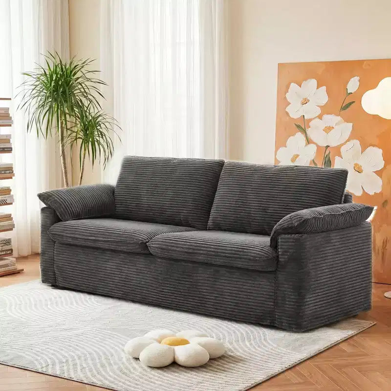 Dyonery 86 Cloud Loveseat Sofa, Deep Seat & Wide Armrest Pillows, Sturdy Frame, Breathable Ergonomic Design