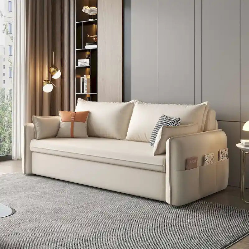 JASIWAY Convertible Sleeper Sofa Bed with Storage