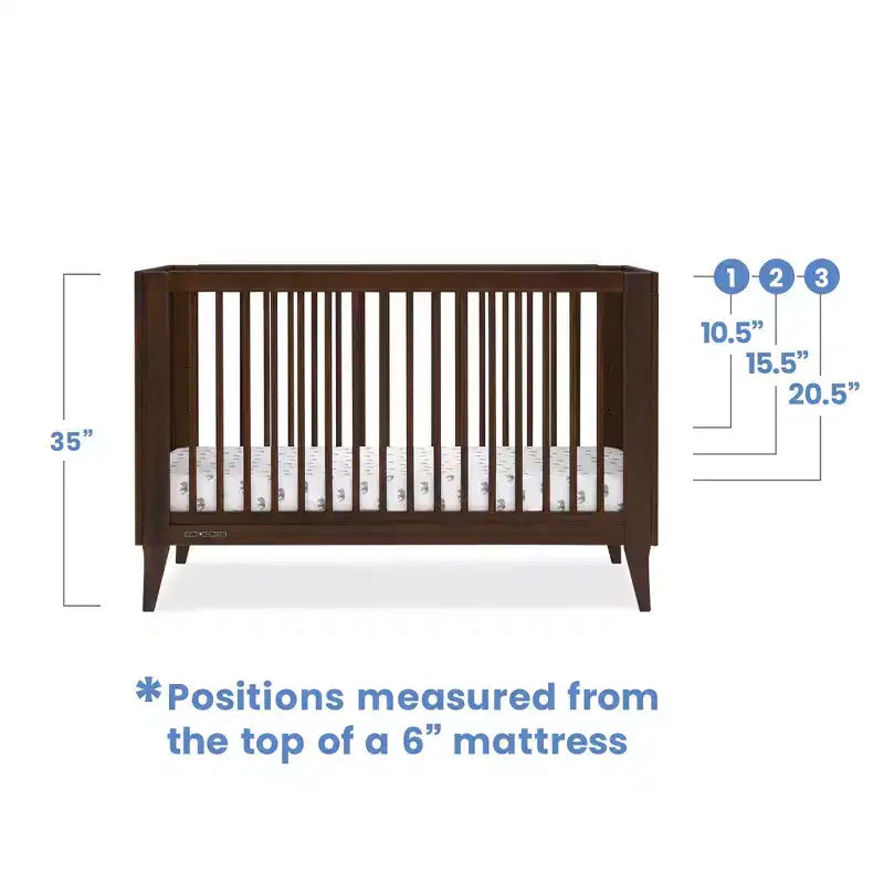 Delta Children Ollie 4-in-1 Convertible Crib with Daybed Conversion
