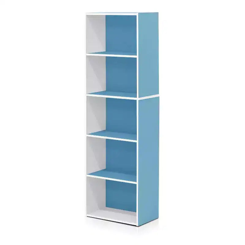 Furinno 5-Cube Reversible Bookcase Open Shelf Dispaly Rack Horizontal Vertical