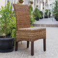 Arizona Woven Abaca/Mahogany Dining Chair (Set of 2)