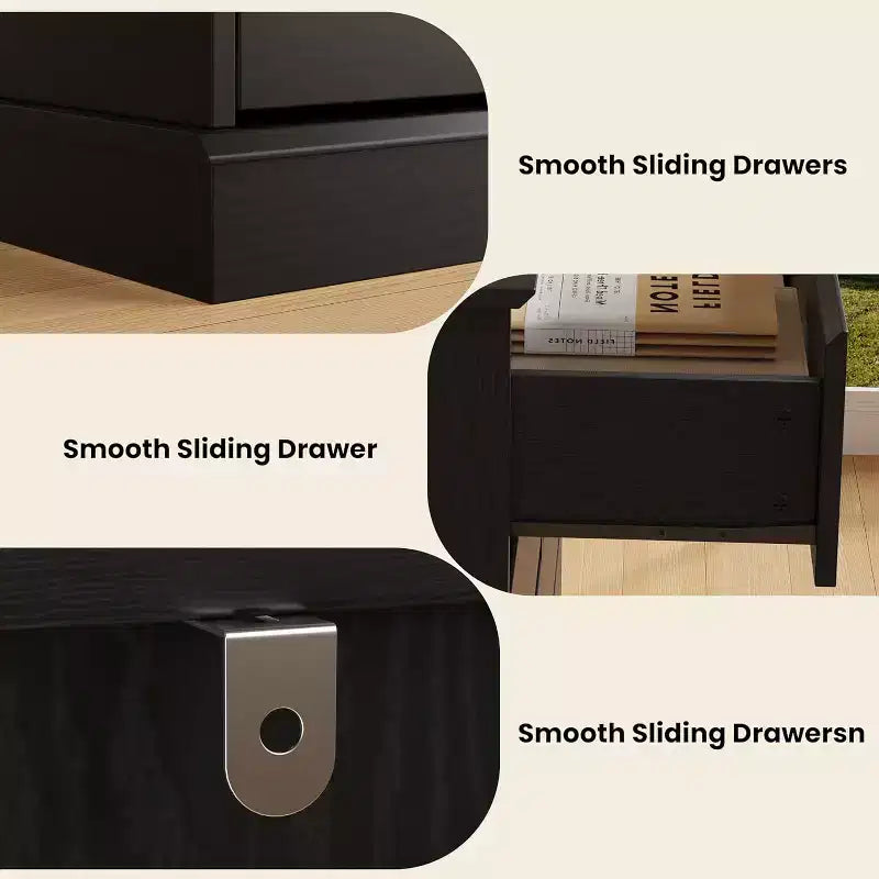 8-Drawer Storage Cabinet, Chest of Drawers with Deep Drawers, Large Wide-Top Closet for Living Room, Hallway, Childrens Room