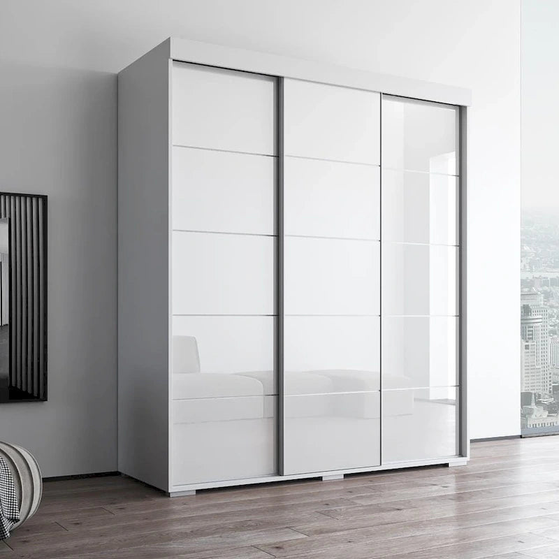 Copper Grove Parasol 71-inch Modern Glossy Armoire