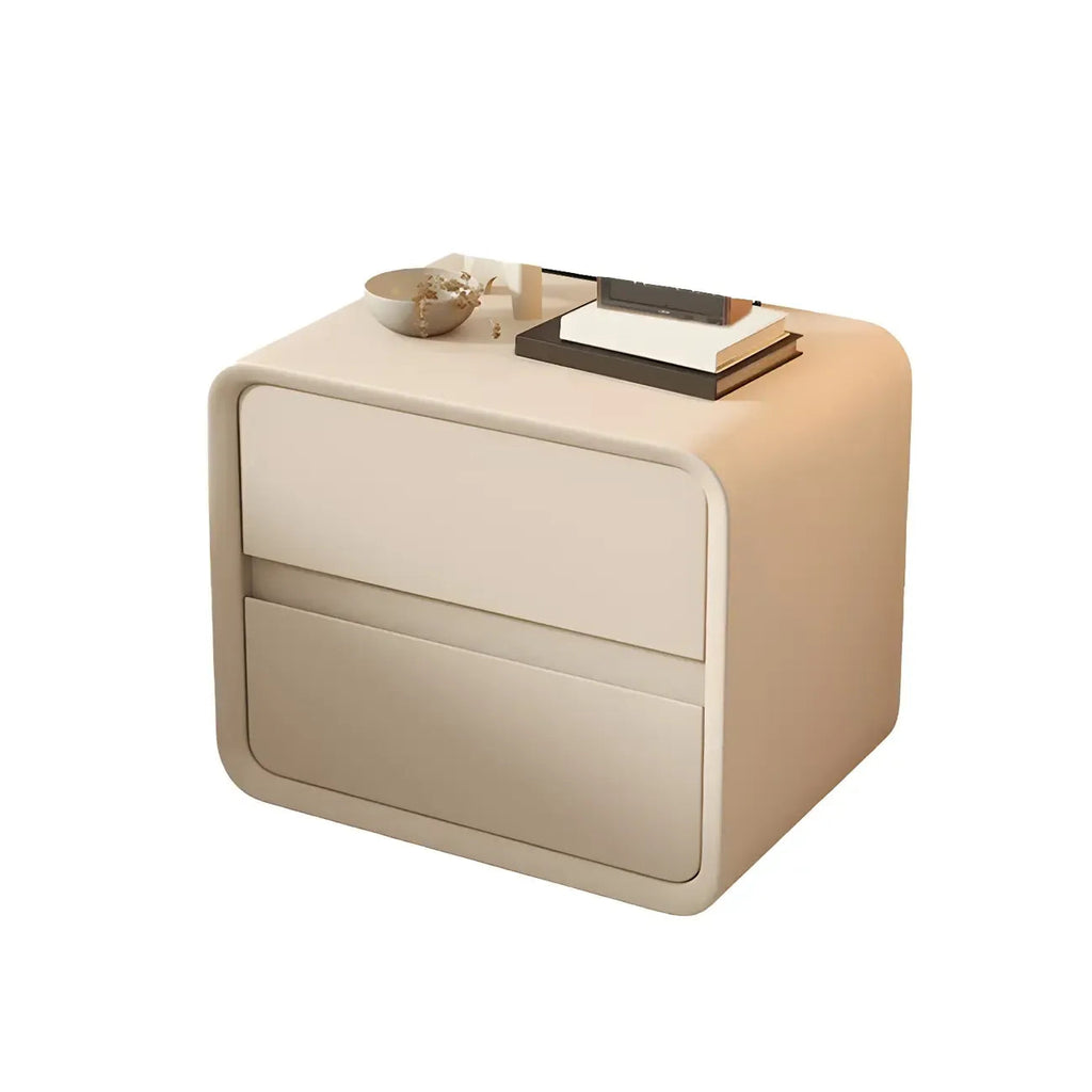 Scandinavian Wood Narrow Bedside Cabinet