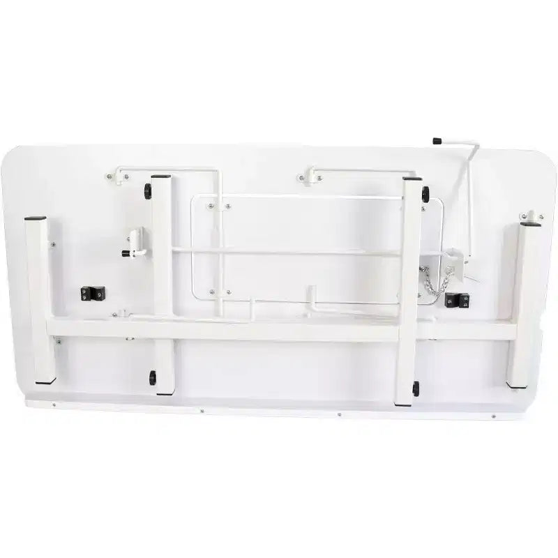 SewingRite SewStation 101 Portable Folding Sewing Table with Steel Legs, White - Perfect for Home, Office and Business