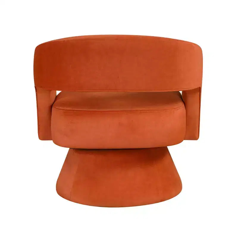GDFStudio Hudson Modern Luxury Velvet Upholstered Swivel Accent Chair