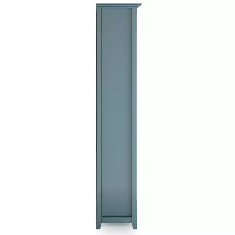 70 Five-Shelf Solid Wood Bookcase - Lacquered Pine, 4 Adjustable Shelves
