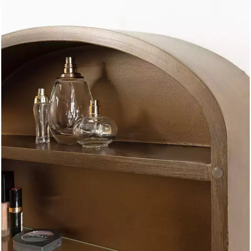 Armoire à bijoux avec miroir Kate & Laurel All Things Decor, modèle Arendahl, en MDF, 20 x 6 x 30, doré