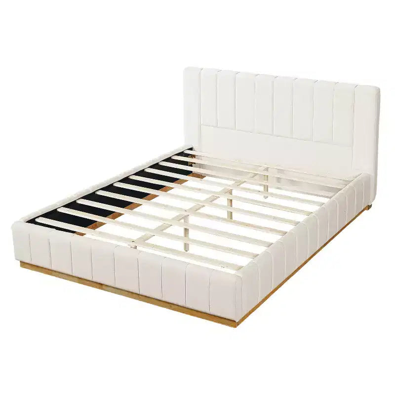 Christopher Knight Home Buchanan Modern Striped Fabric Bed with Headboard