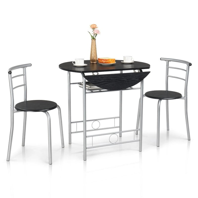 31.5 Drop Leaf Dining Table for Small Space,Small Kitchen Table Set for 2