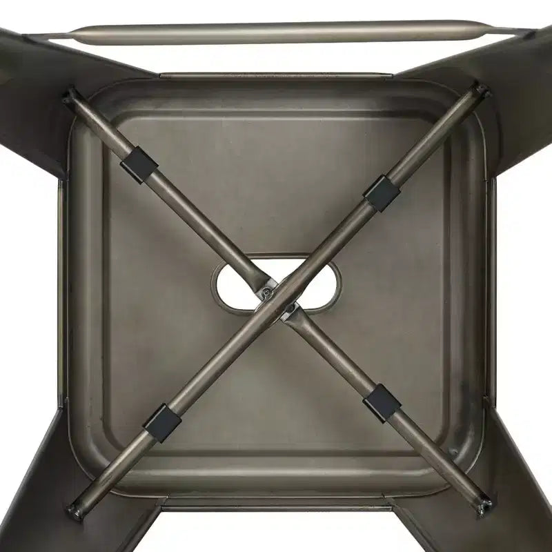 Yaheetech Set of 4 Metal Backless Counter Height Bar Stools Stackable Chairs