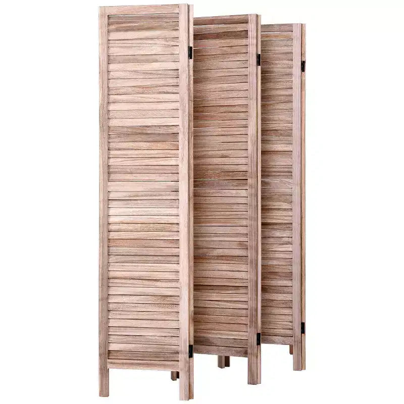 67 High 6 Panel Room Divider Furniture Classic Venetian Wooden Slat Home