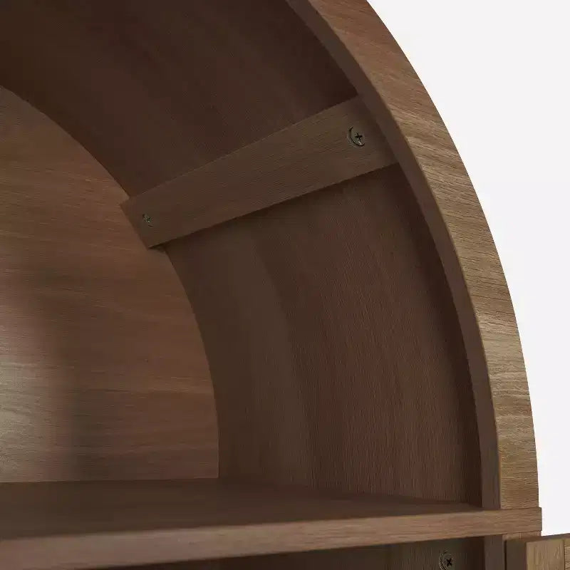 Arched Cabinet Wooden Display Cabinet