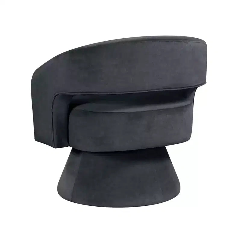 GDFStudio Hudson Modern Luxury Velvet Upholstered Swivel Accent Chair