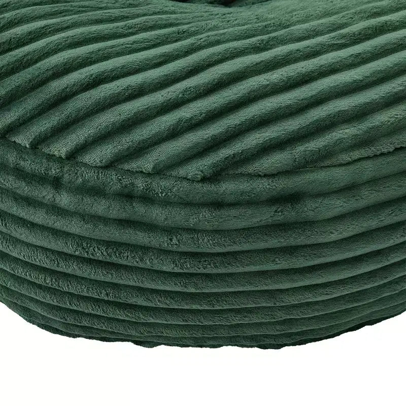 Bean Bag Sofa for Adults Kids, Oversized Corduroy Bean Bag Chair with 3 Pillows & Armrest for Living Room Bedroom