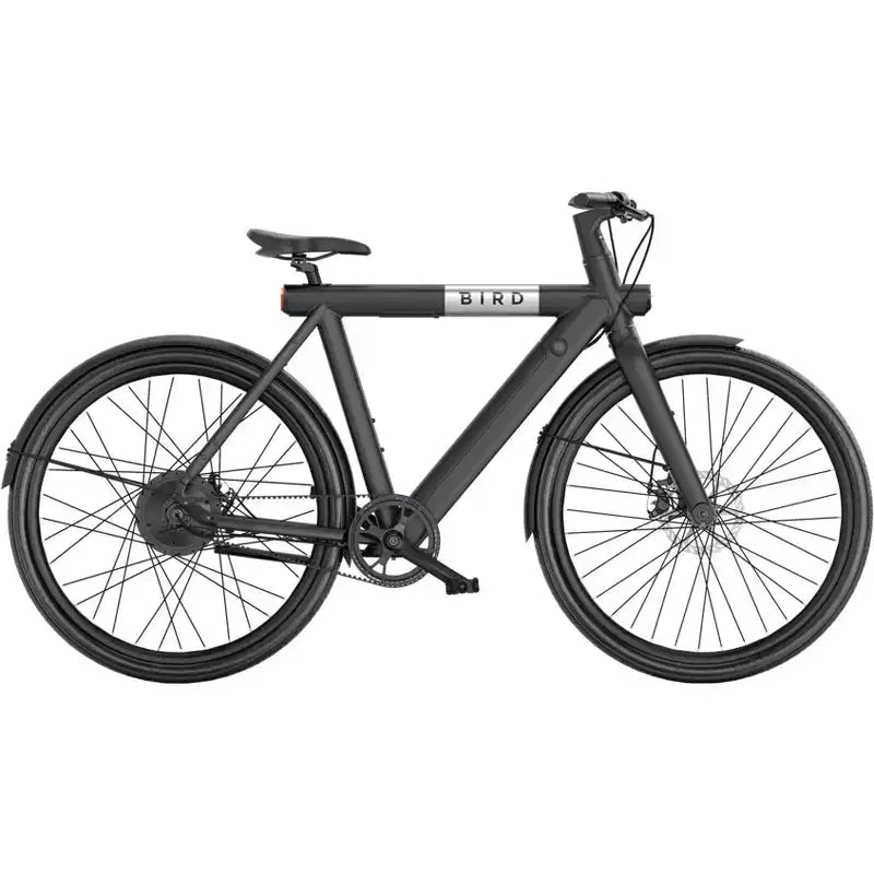 Bird Adult A Frame 28 Step Over Electric Hybrid Bike - Black: Aluminum Frame, 20 mph Max Speed