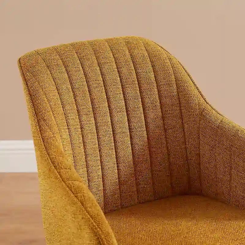 Fauteuil de bureau moderne pivotant avec pieds en bois
