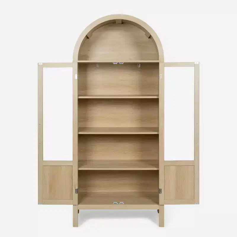 Arched Cabinet Wooden Display Cabinet