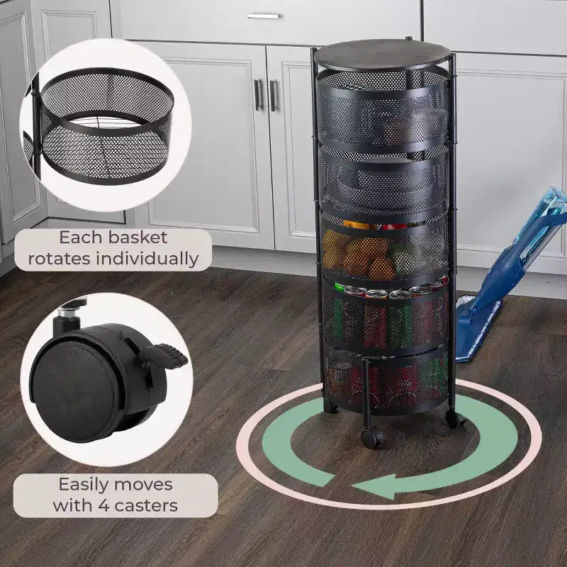 5 Tier Circle Storage
