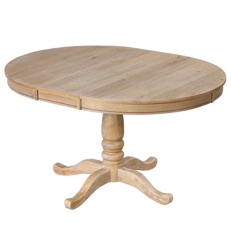 42-54 Farmhouse Round Extendable Dining Table for 4