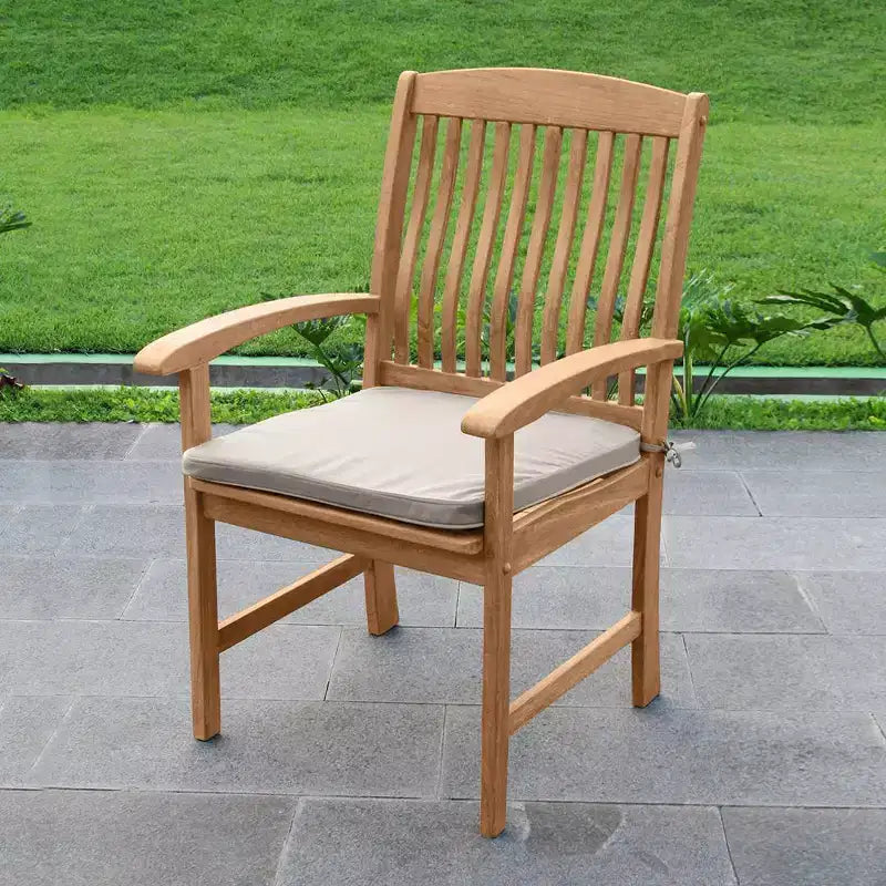 Sonoma Lane Merkel 7pc Teak Outdoor Dining Set with Cushions
