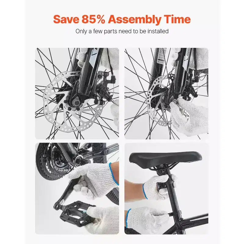29 Inch Mountain Bike with Front Suspension, 21-Speed Aluminum Frame with Dual Disc Brakes