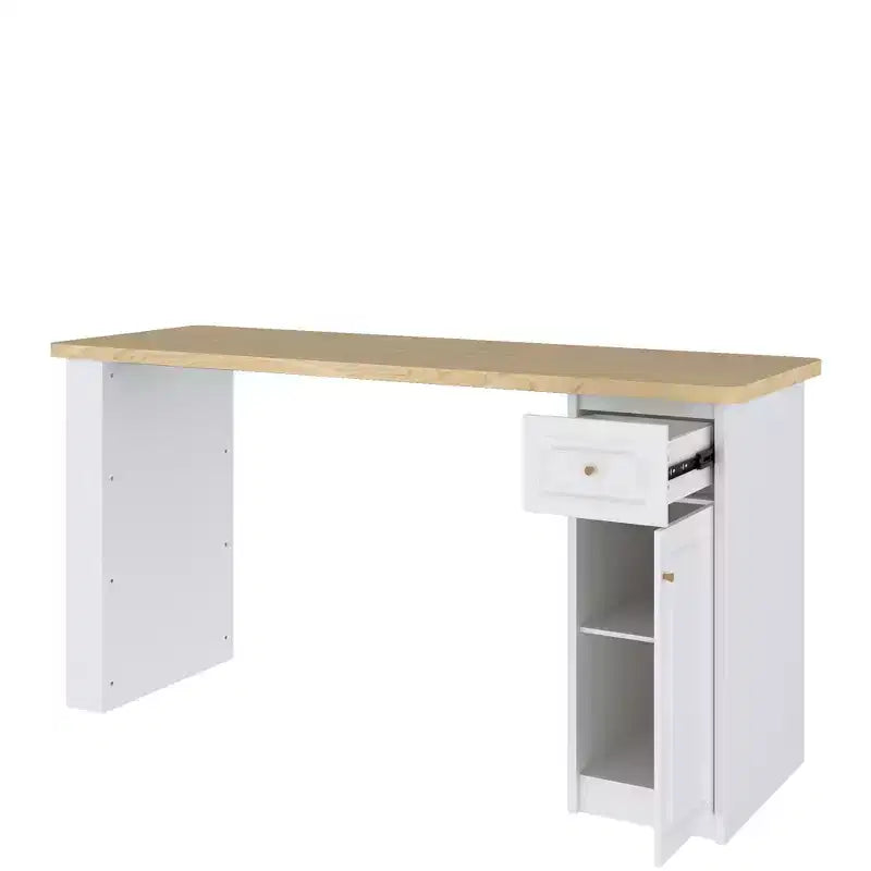 82.6 Laundry Countertop Storage with Adjustable Shelf & Drawer, Washer Dryer Countertop for Laundry Room