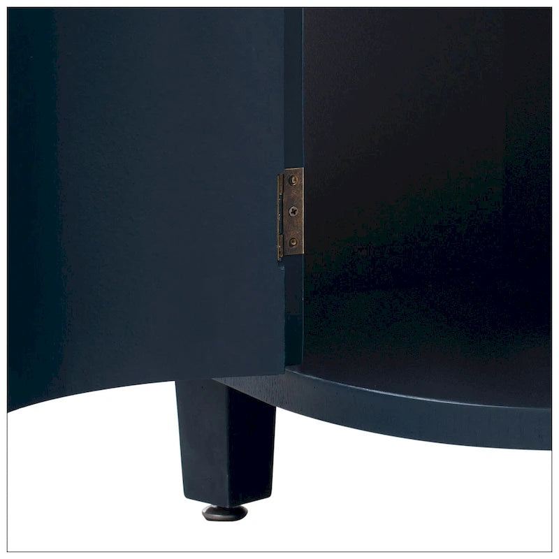 Curved Design Storage Cabinet made of Fraxinus Mandschuric Solid Wood