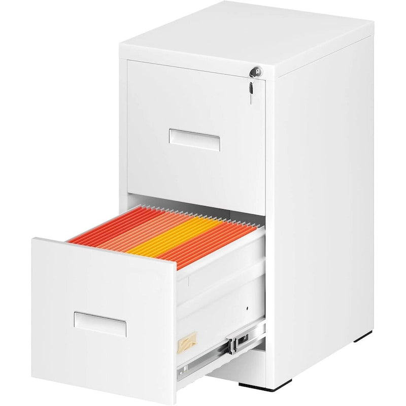 2 Drawer Vertical File Cabinet with Lock for Home Office