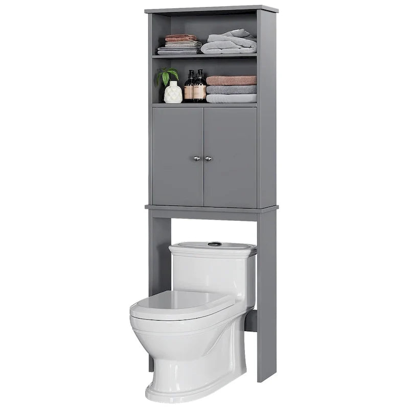 Meuble de rangement à suspendre au-dessus des toilettes Futzca avec porte