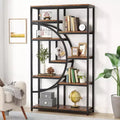 Lantine 5 Tier Bookshelf with 9-Open Storage Shelf