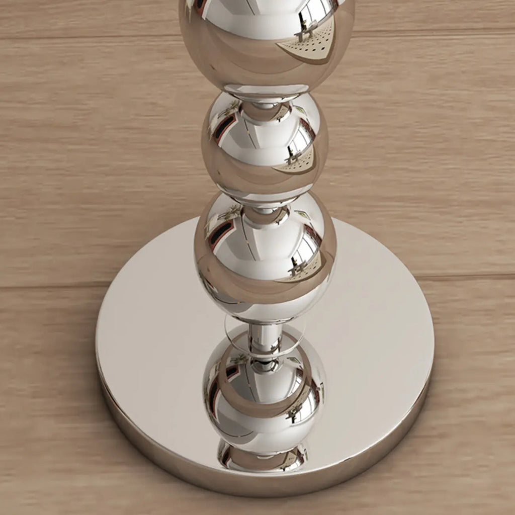 Decorative Modern Stacked Ball Floor Lamp with Fabric Shade