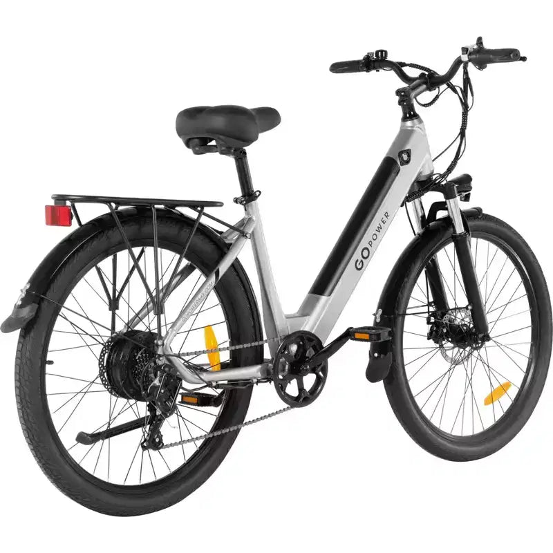 GoPowerBike GoVelo Electric Bike for Adults  500W Motor, Removable Battery, 26 Tires, 20 MPH Top Speed, 50+ Mile Range